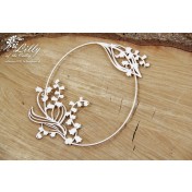 Lepenkový výrez - oval frame 03