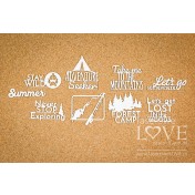 Lepenkový výrez - The inscriptions of the mountain