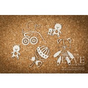 Lepenkový výrez - Toys for girl