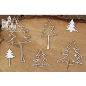 Lepenkový výrez - trees