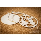 Lepenkový výrez Bubble with reindeer shaker box