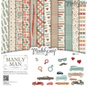 Sada papierov - Manly Man 30,5x30,5 cm