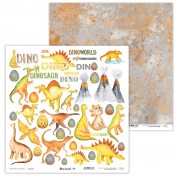 Obojstranný papier - Dino Land 08
