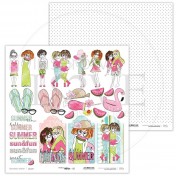 Obojstranný papier - Watermelon Friends  01