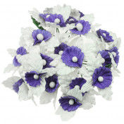 Papierové kvety -orchid fialove 5ks