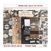 Sada papierov - Cedar Lodge 30,5 x 30,5 cm