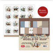 Sada papierov - World of Man 6ks