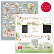 Sada papierov -Little Explorers 30,5x30,5 cm (6ks)