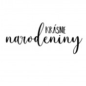 Silikónové razítko - krásne narodeniny