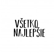 Silikónové razítko - všetko najlepšie