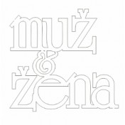 Lepenkový výrez - muž a žena