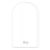 Základ pohľadnice ovál biely