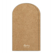 Základ pohľadnice ovál kraft